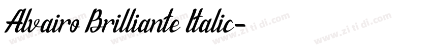 Alvairo Brilliante Italic字体转换 Alvairo Brilliante Italic字体转换